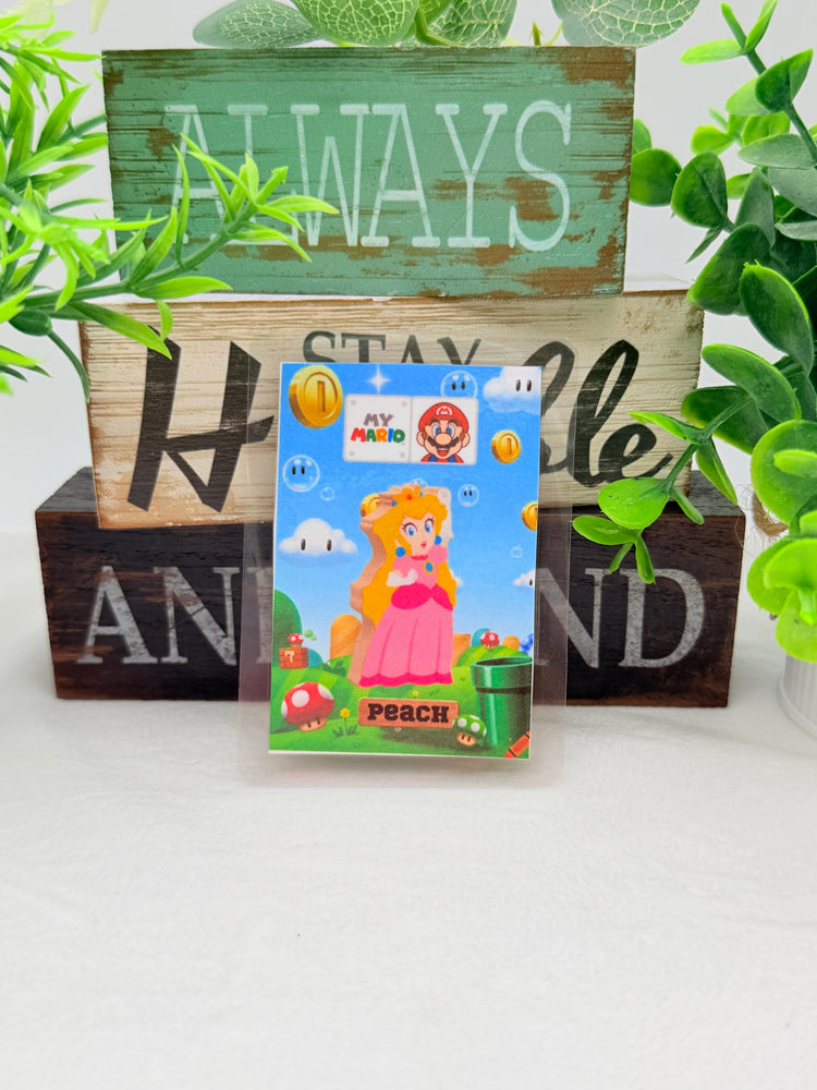 My Mario Wooden Blocks Laminated Amiibo Cards
