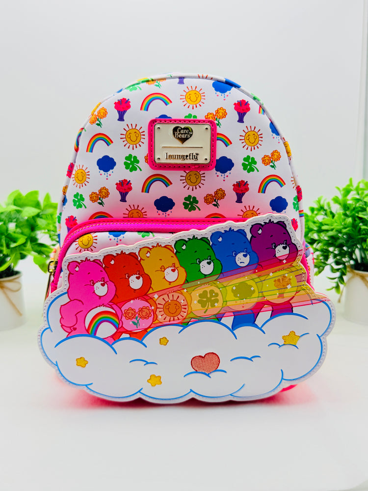Loungefly Care Bears Stare Rainbow Mini Backpack