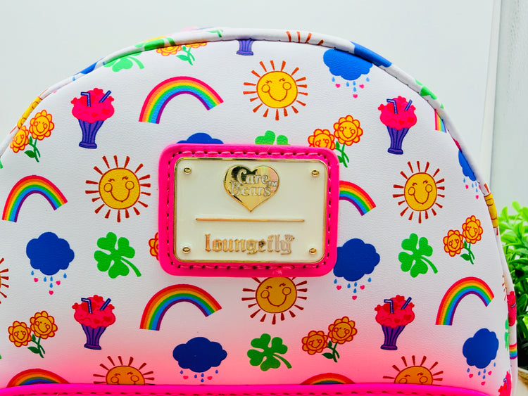 Loungefly Care Bears Stare Rainbow Mini Backpack