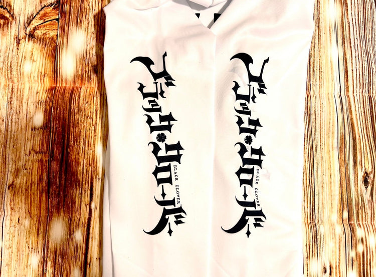 Black Clover: Lieve and Nero black bulls hoodie with scannable Spotify code