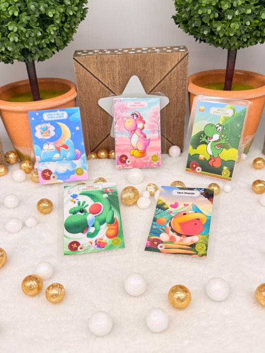 Yoshi's Yarn NFC Amiibos fanart Laminated version