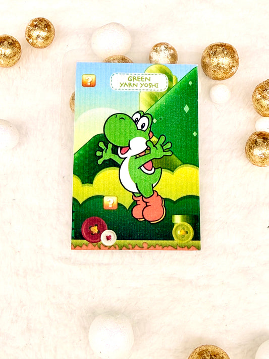 Yoshi's Yarn NFC Amiibos fanart Laminated version