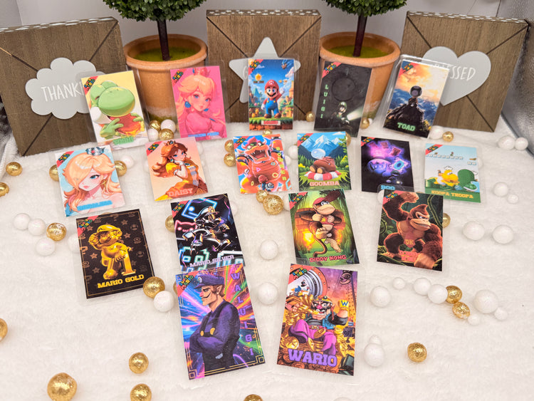 Super Mario NFC Amiibos Fanart Laminated Versions