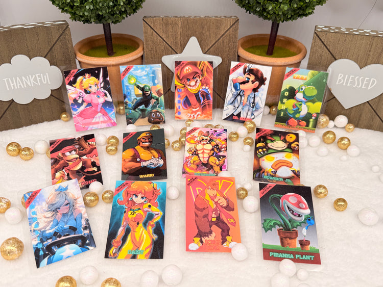 Super Mario NFC Amiibos Fanart Laminated Versions