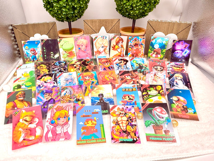 Super Mario NFC Amiibos Fanart Laminated Versions