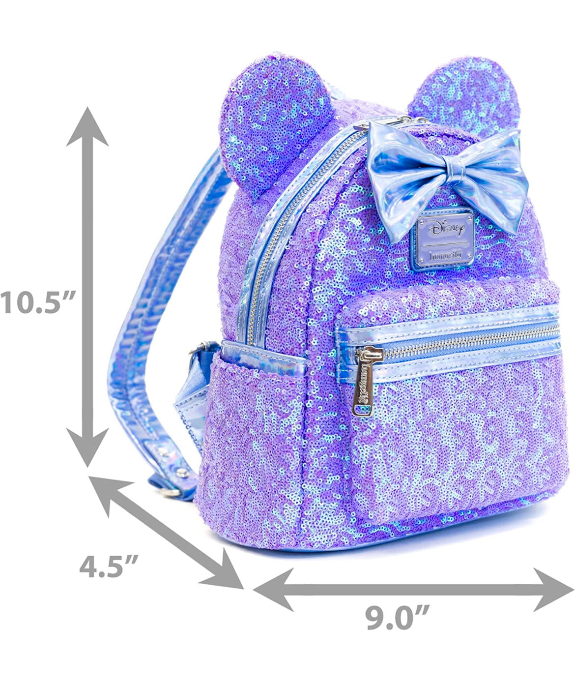 iridescent sequin mini backpack Disney - Minnie Purple Sequin US Exclusive Mini Backpack