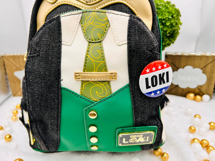NYCC Marvel Loki President Cosplay Mini Backpack