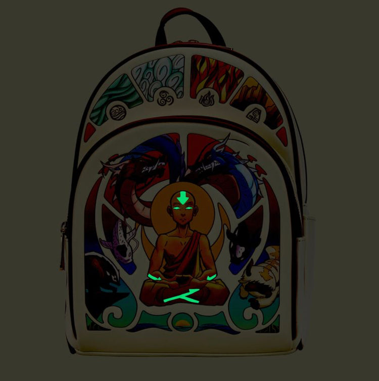 Loungelfy Avatar Aang Glow in the Dark Mini Backpack