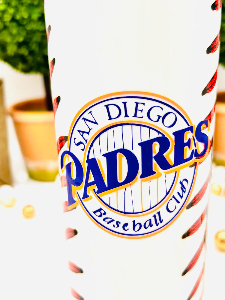 San Diego Padres Baseball Tumbler