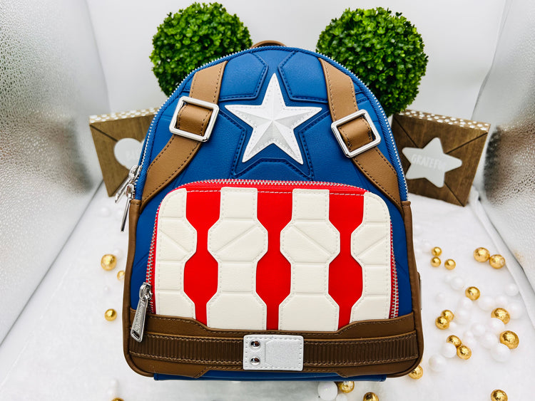 Captain America backpack Mini By Lougenfly From Disneyland