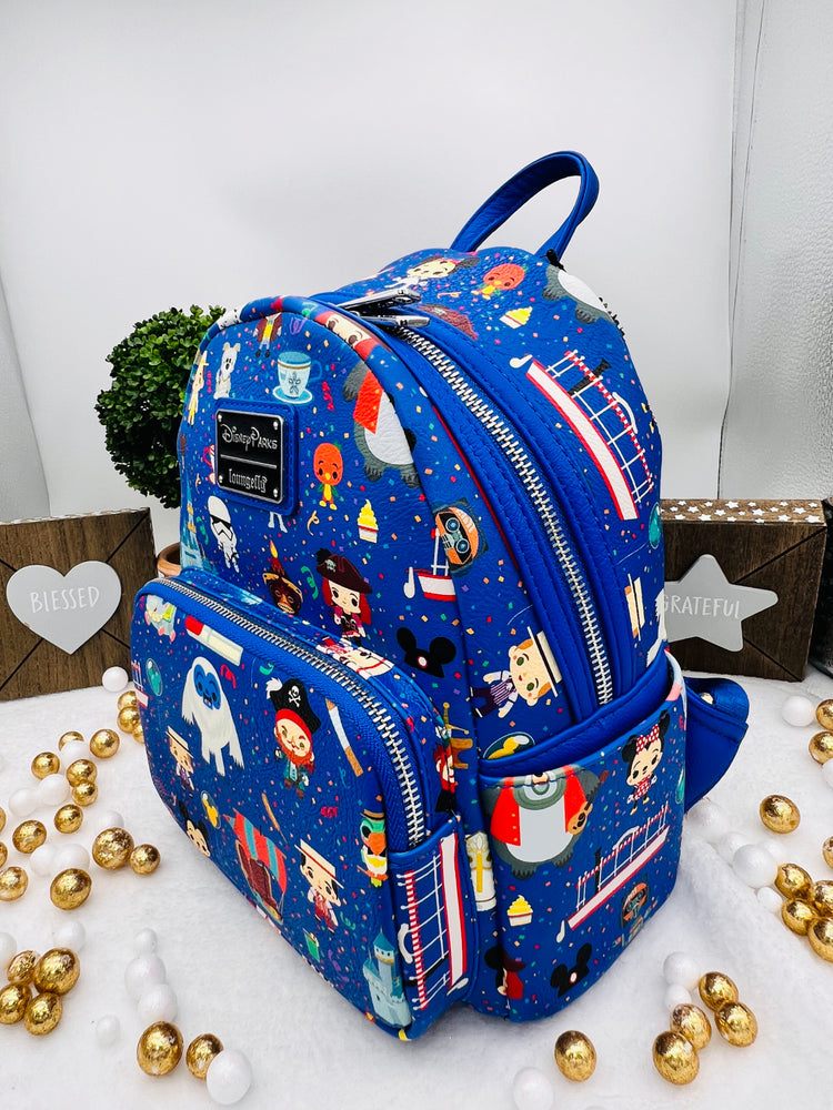 Loungefly Disney Parks CHIBI Disney personajes Mini Mochila