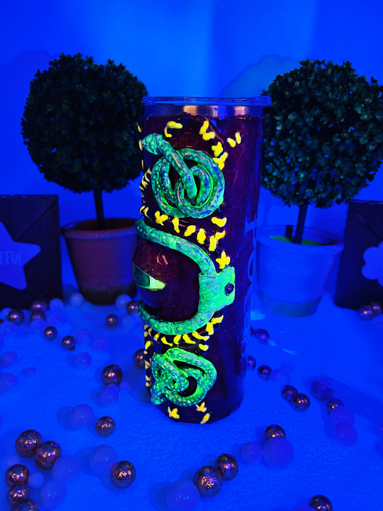 Disney Hocus Pocus 3D Glow In The Dark Spell Book Tumbler