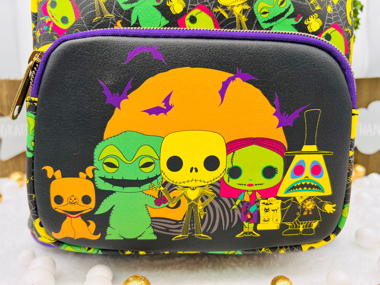 ¡Funkopop! Mini mochila Pesadilla antes de Navidad Blacklight