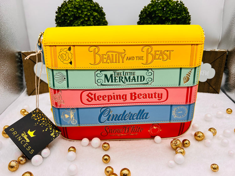 Loungelfy Disney Princess Books Classics Crossbody Bag