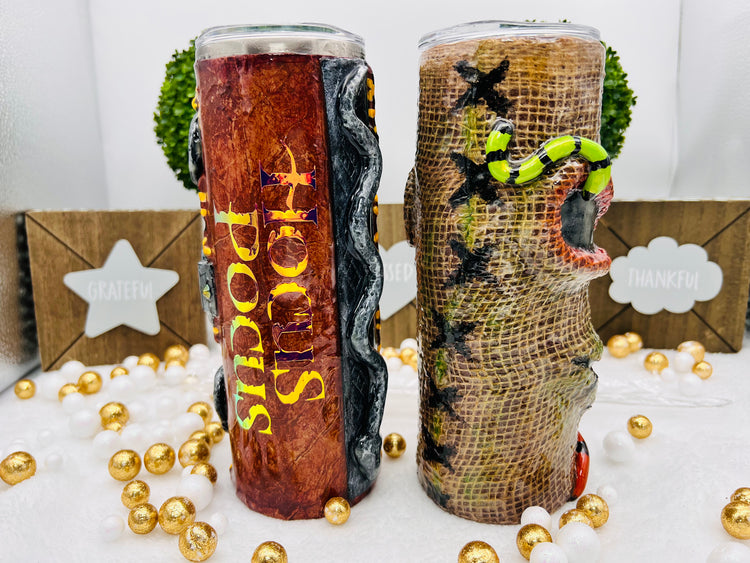 Nightmare Before Christmas And Hocus Pocus 3D, Glow In The Dark Tumblers