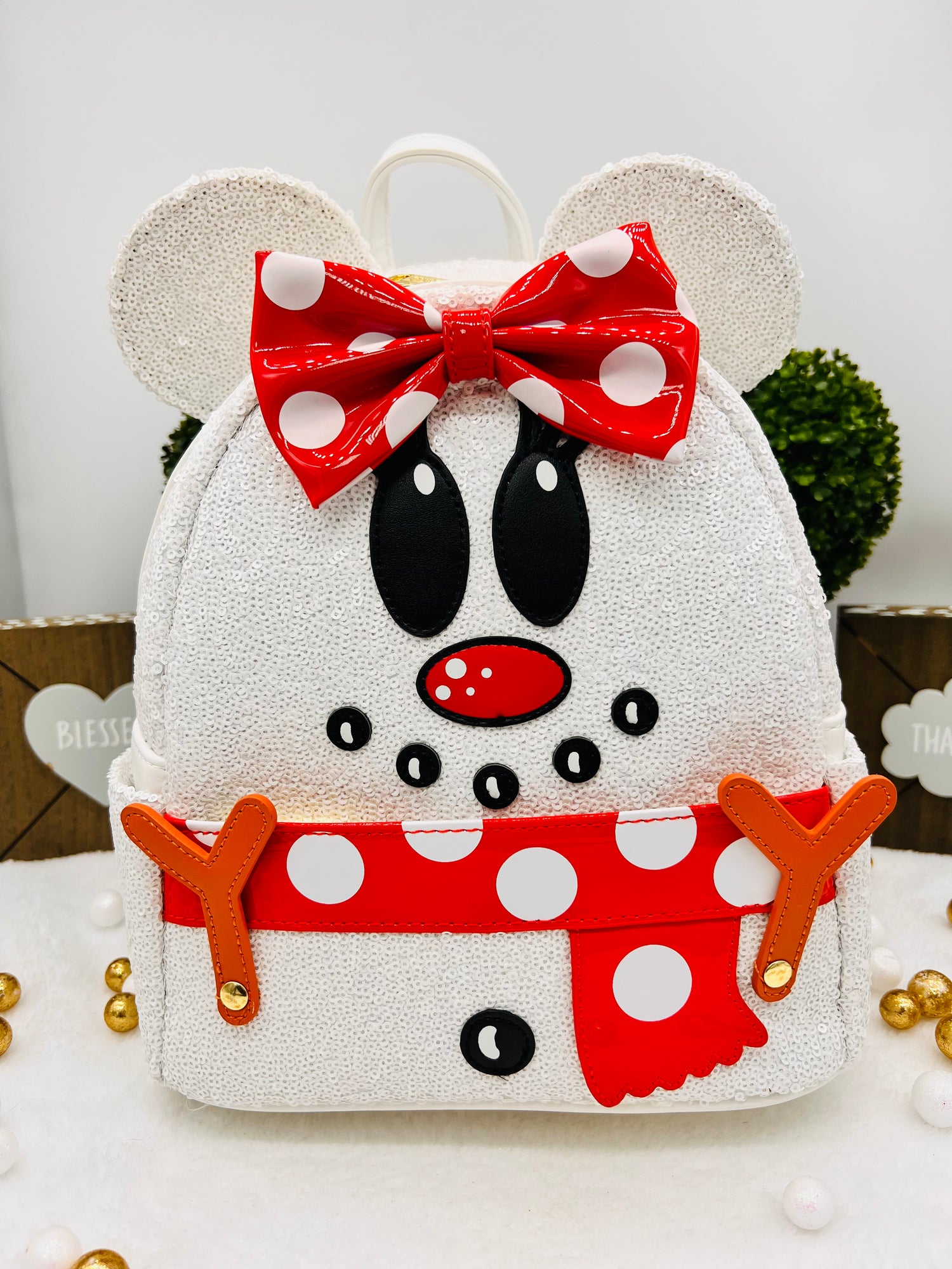Loungefly Disney Snowman Minnie Mouse Sequin Cosplay Mini Backpack – Harmony Homes