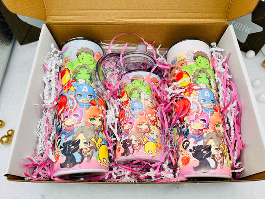 Baby Avengers Family Tumbler Gift  Set