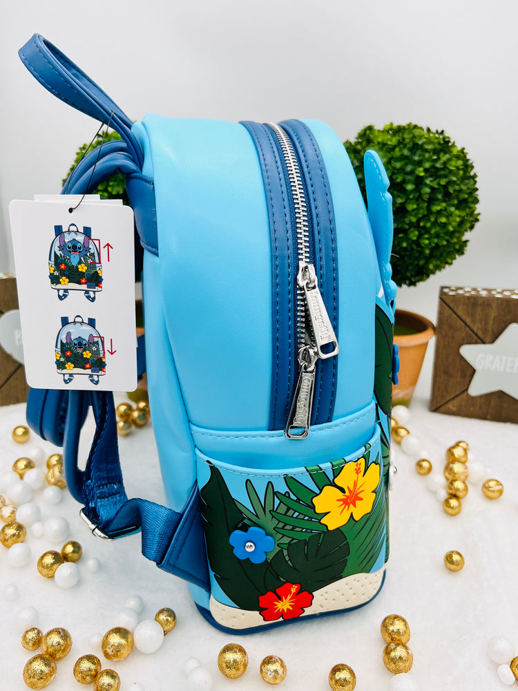 Stich Floral Loungefly Mini Backpack