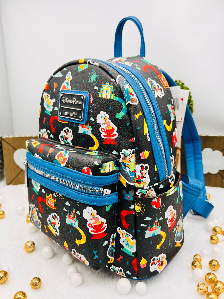 Loungefly Disney Parks Disneyland Ride Icon Mini mochila