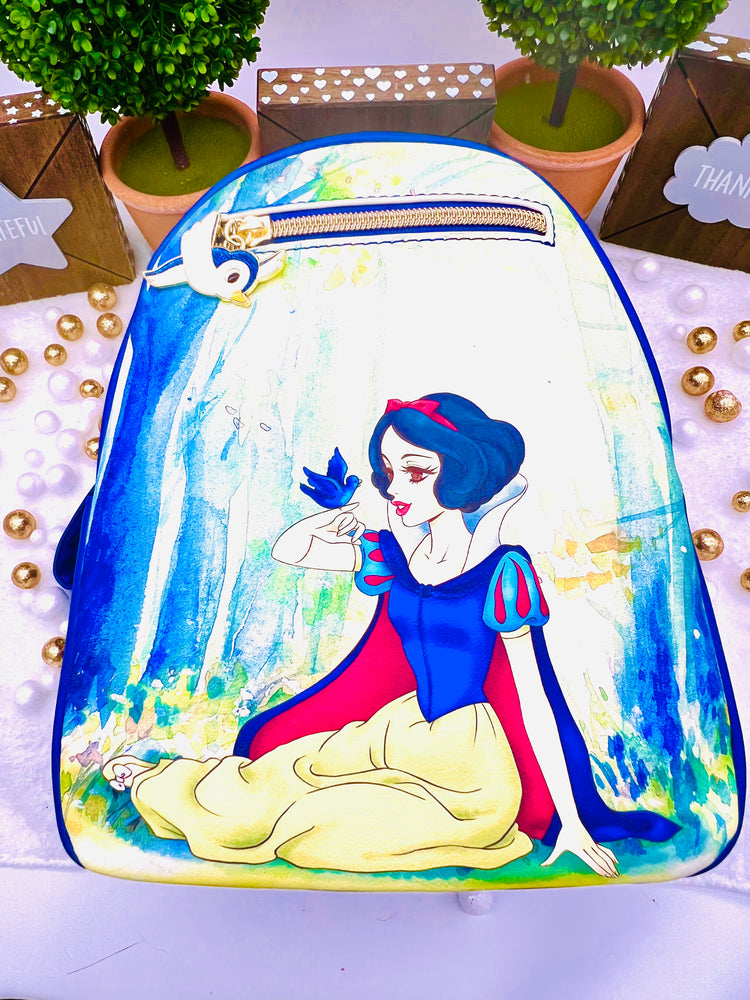 Mochila Loungefly con escena del bosque de Blancanieves