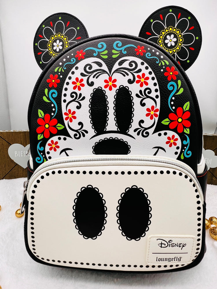Mickey Mouse Dia Muertos Skull Mini-Backpack