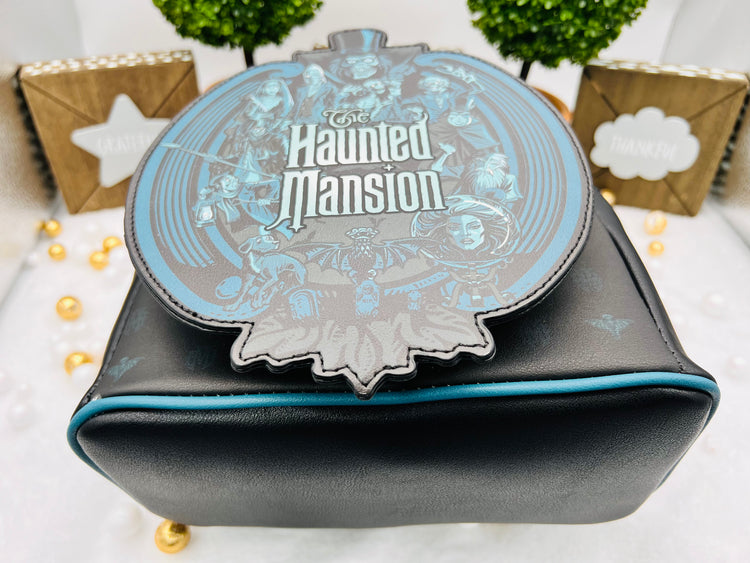 Disney The Haunted Mansion Glow in the Dark Loungefly Mini Backpack