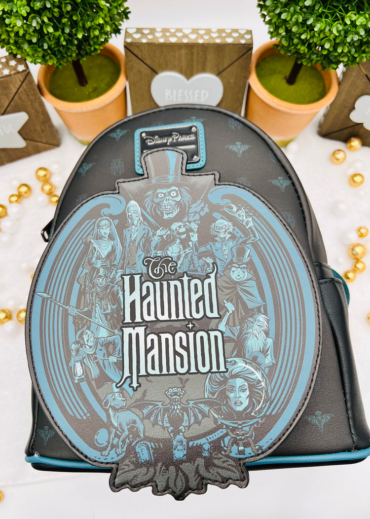 Disney The Haunted Mansion Glow in the Dark Loungefly Mini Backpack