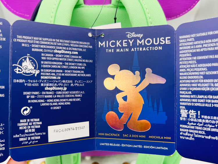 Minimochila Mickey Mouse: La Atracción Principal de Loungefly – Mad Tea Party