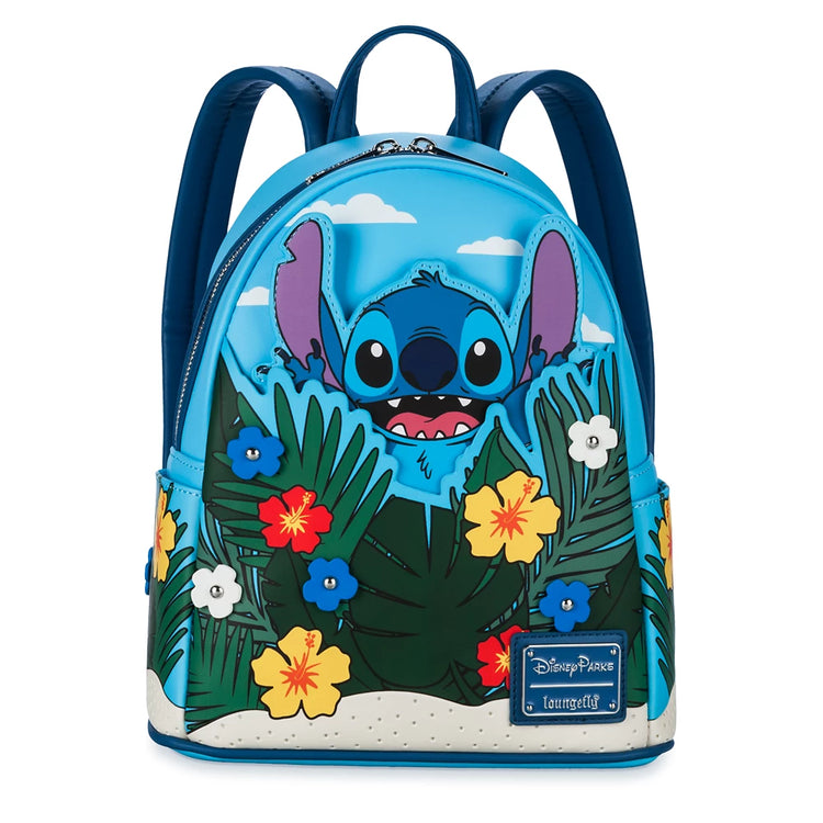 Stich Floral Loungefly Mini Backpack