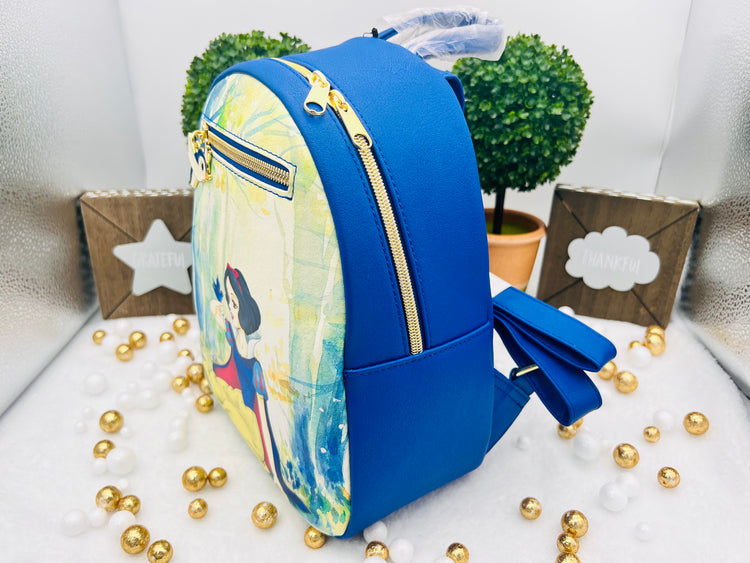 Mochila Loungefly con escena del bosque de Blancanieves