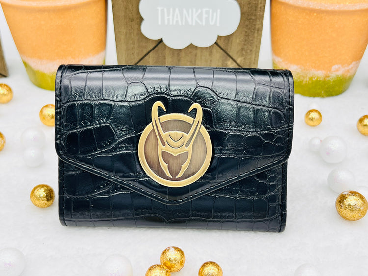 Marvel: Cartera con textura de reptil Loki BiFold