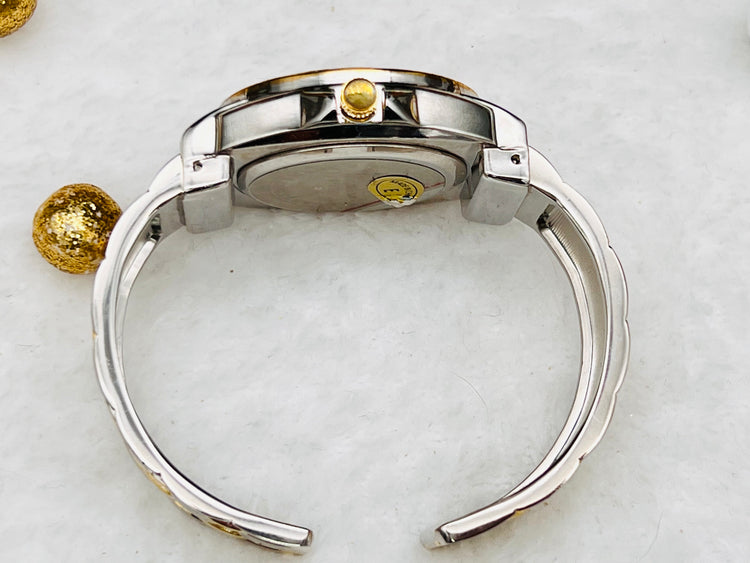 Geneva Bangle Watch, Two Tone