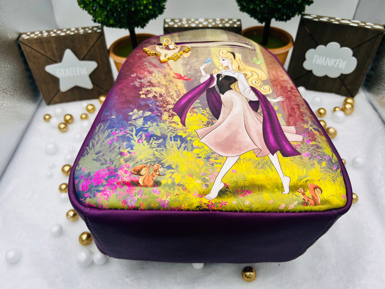 Disney Loungefly La Bella Durmiente Bosque Escena Mini Mochila