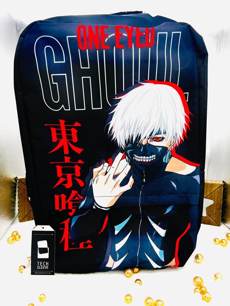 Mochila Tokyo Ghoul Ken Kaneki con bolsillo para portátil