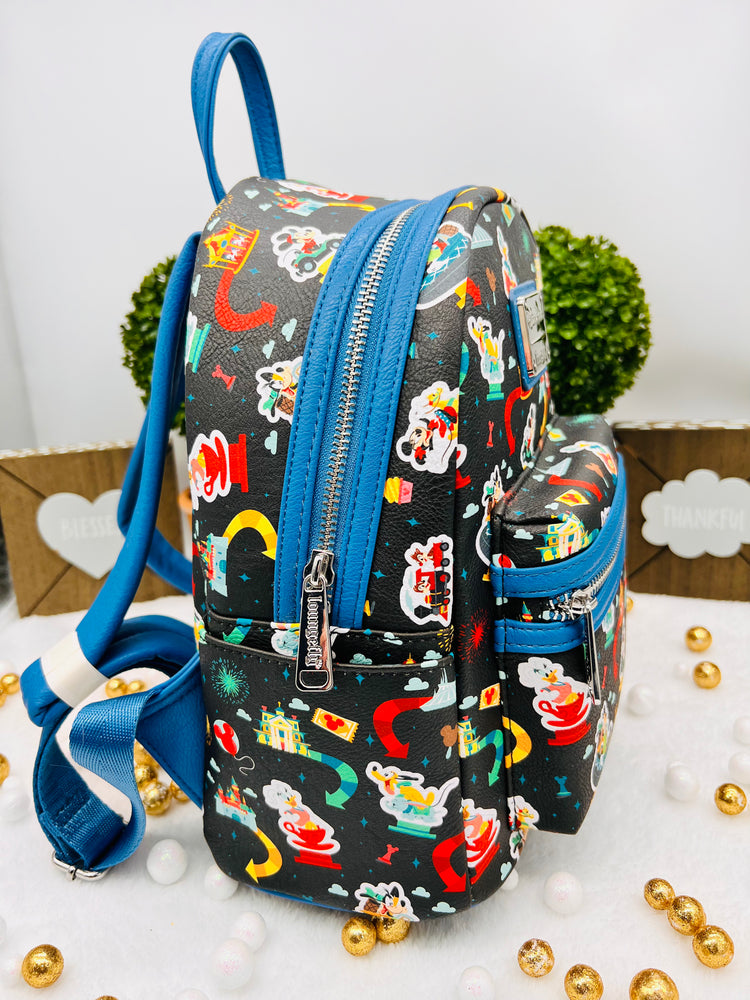 Loungefly Disney Parks Disneyland Ride Icon Mini mochila