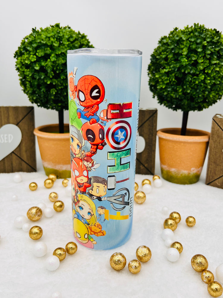 Baby Avengers Family Tumbler Gift  Set