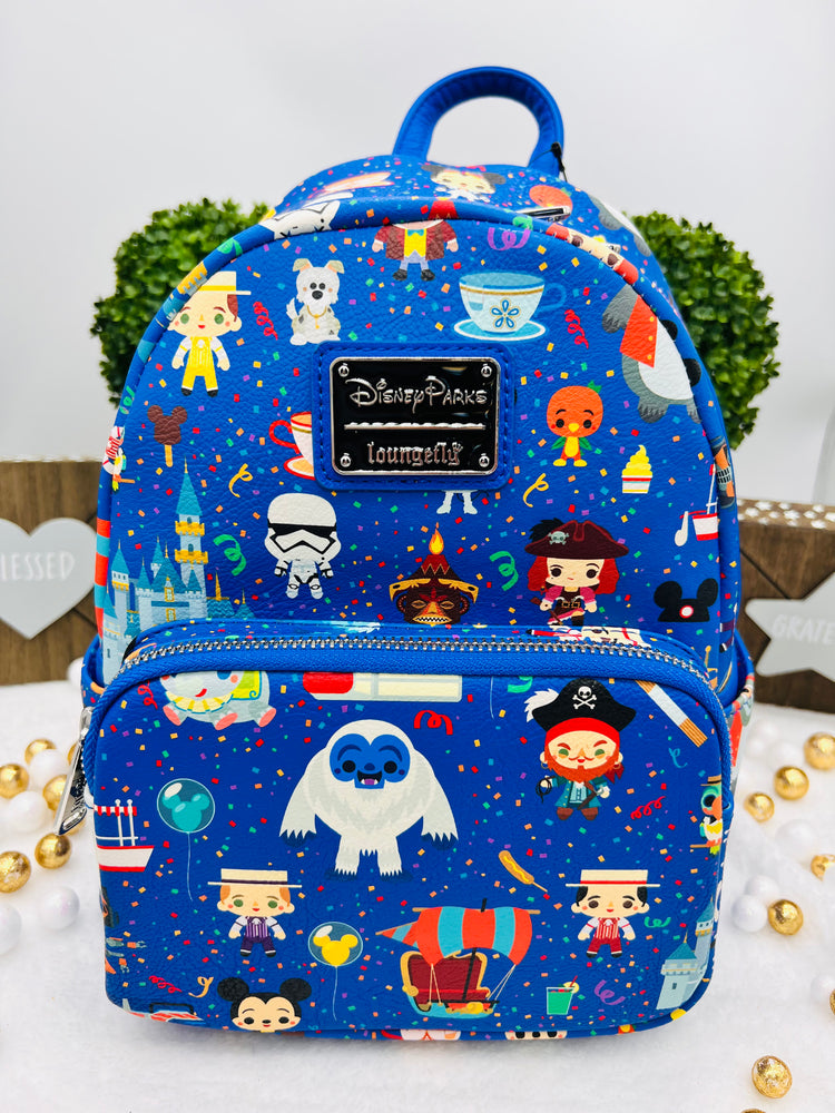 Loungefly Disney Parks CHIBI Disney personajes Mini Mochila