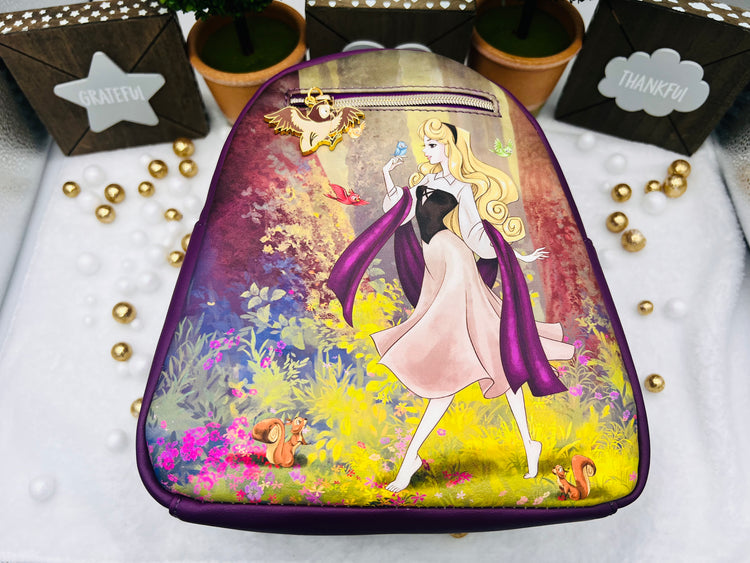 Disney Loungefly La Bella Durmiente Bosque Escena Mini Mochila