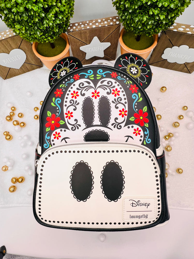 Mickey Mouse Dia Muertos Skull Mini-Backpack