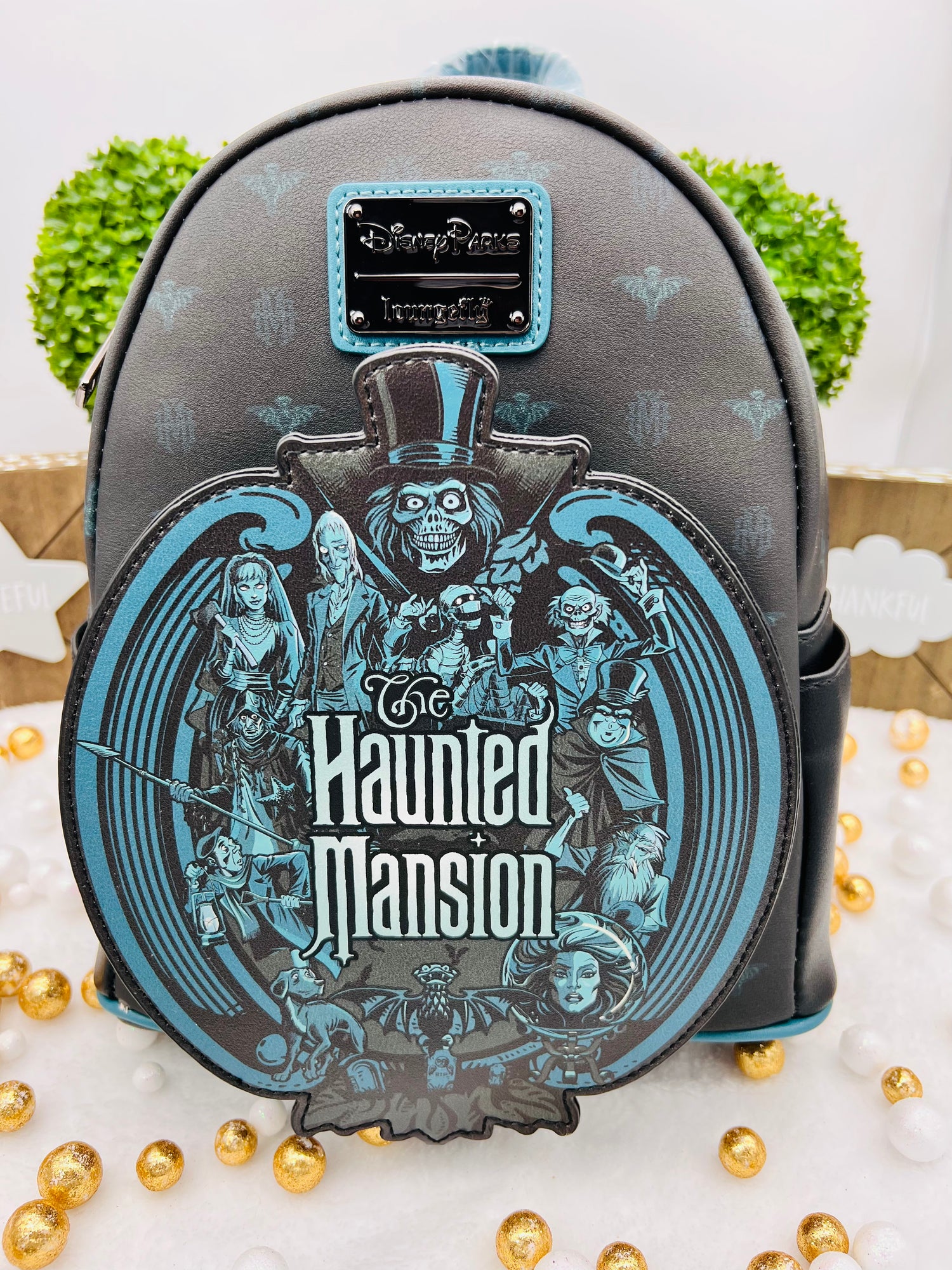 haunted mansion mini backpack loungefly Disney The Haunted Mansion Glow in the Dark Loungefly Mini Backpack – Harmony Homes