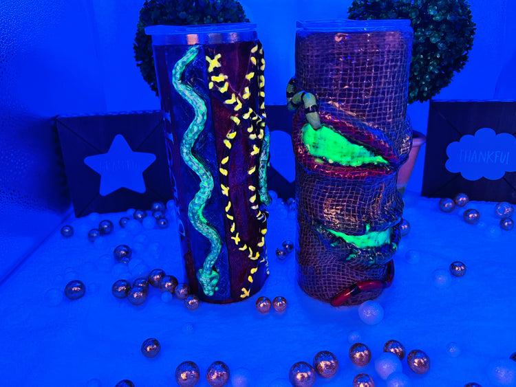 Nightmare Before Christmas And Hocus Pocus 3D, Glow In The Dark Tumblers