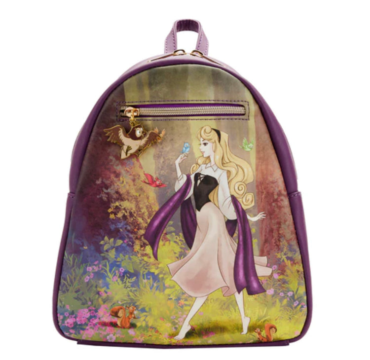 Disney Loungefly La Bella Durmiente Bosque Escena Mini Mochila