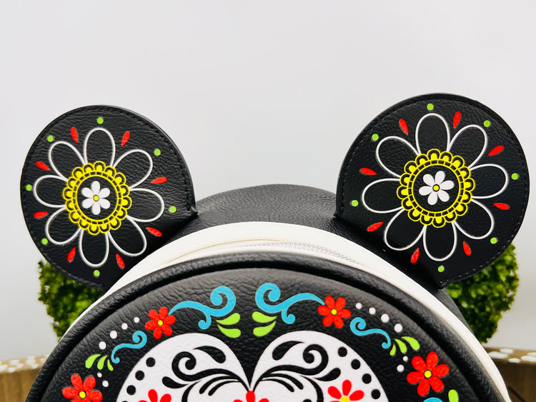 Mickey Mouse Dia Muertos Skull Mini-Backpack