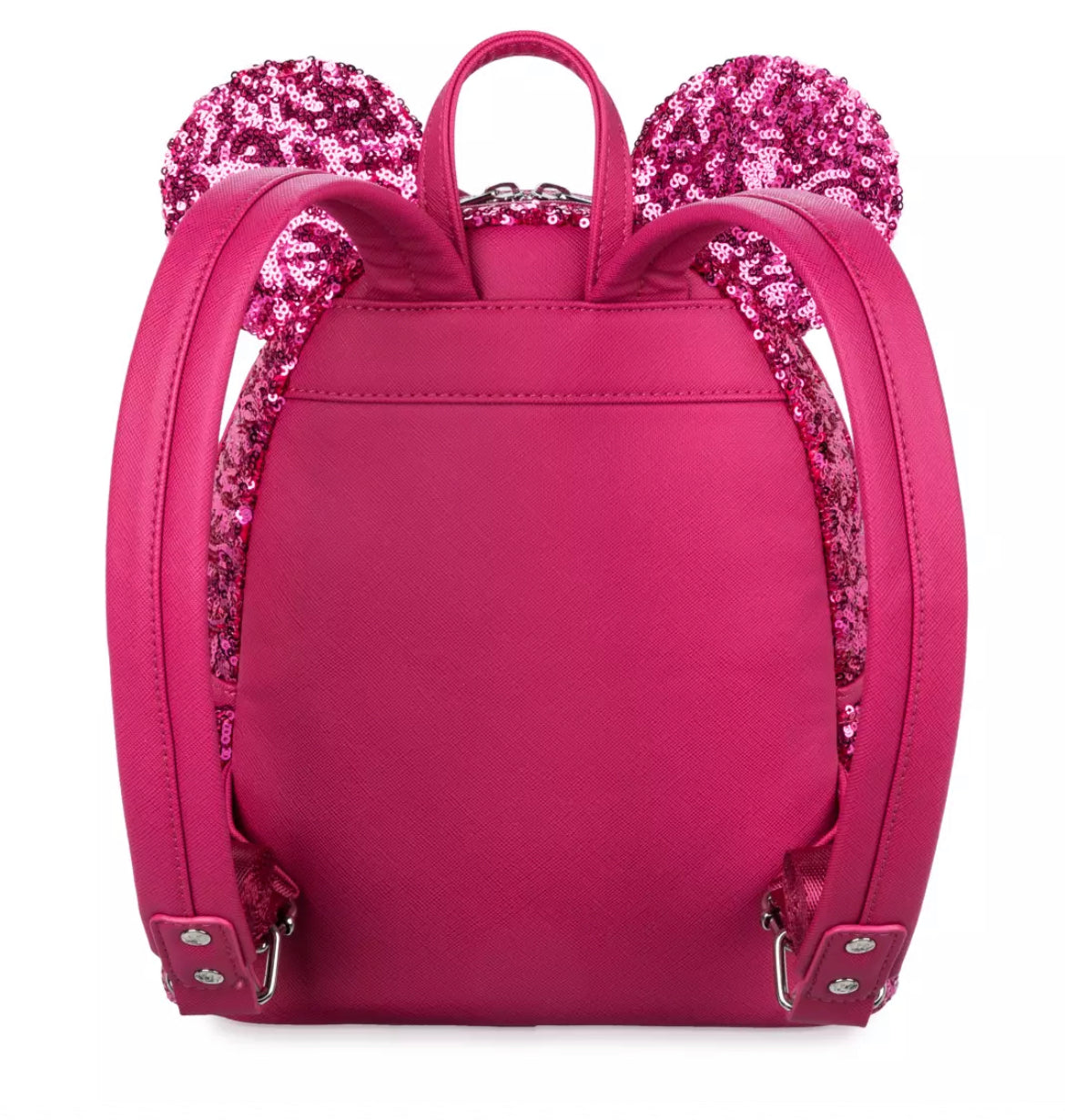 disney parks loungefly pink sequin minnie mouse mini backpack Minnie Mouse Sequin Loungefly Mini Backpack – Magenta – Harmony Homes